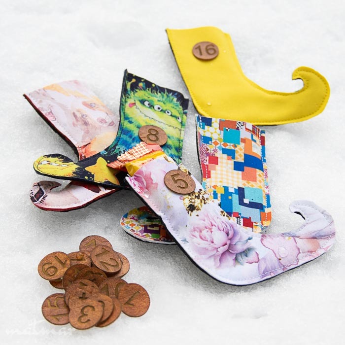 advendikalendri numbrid kunstnahast MatMar